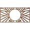 Ekena Millwork Hoover Wood Fretwork Pierced Ceiling Medallion, Walnut, 20"W x 10"H x 7 3/8"ID x 3/8"T CMWP20X10X0375HOWA - alternate 4